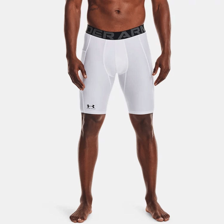 Under Armour HeatGear Pocket Long Shorts 'White' 1361602-100 - 4