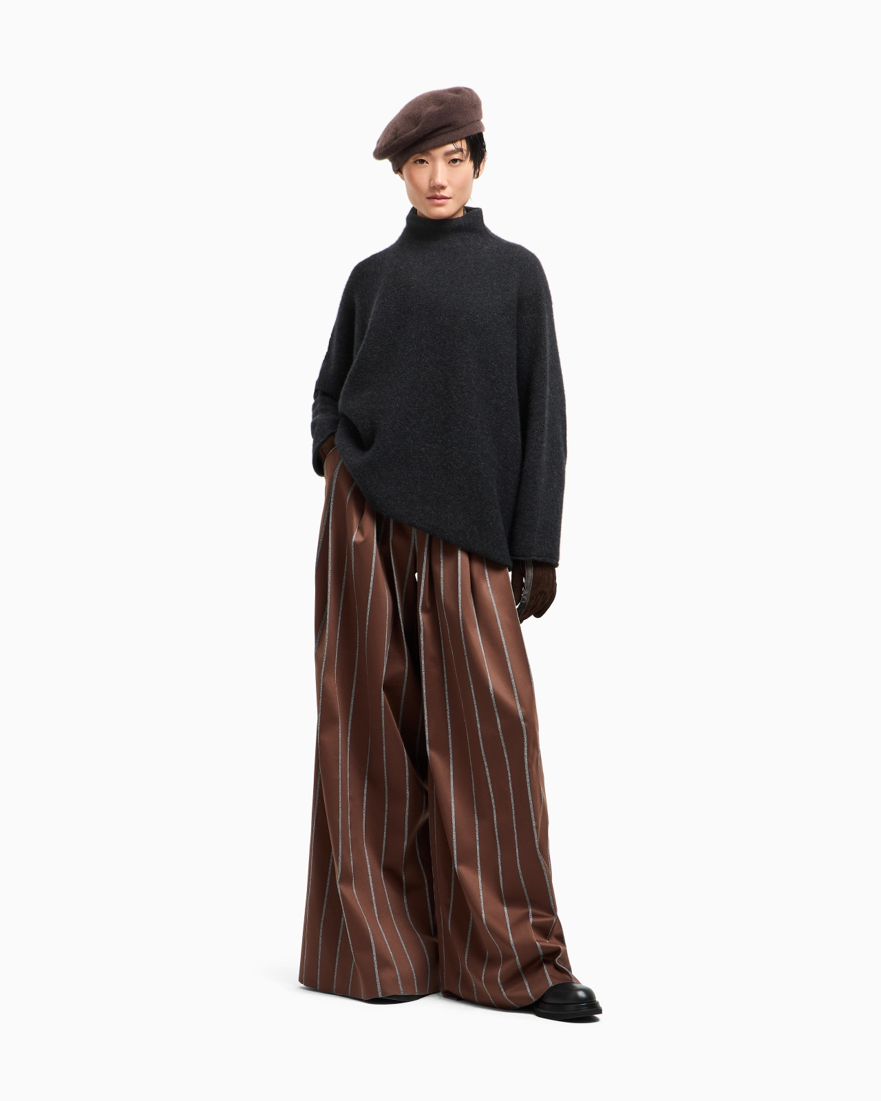 CASHMERE MOCK-NECK JUMPER - 2