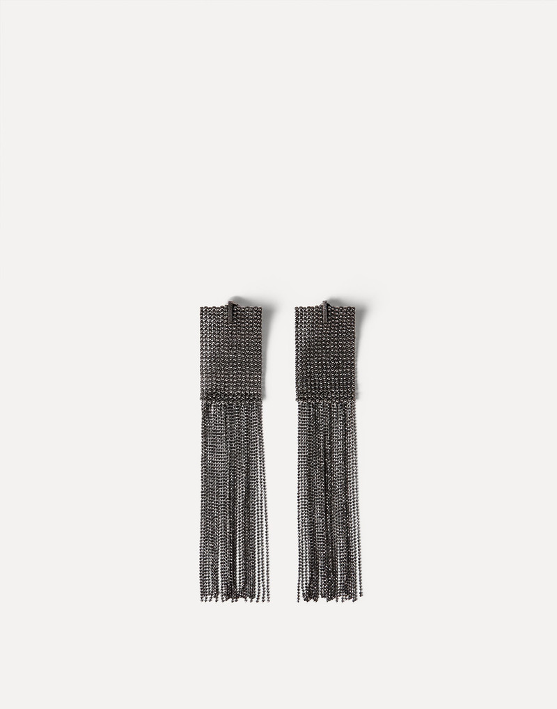 Frayed earrings in Sterling Silver 1