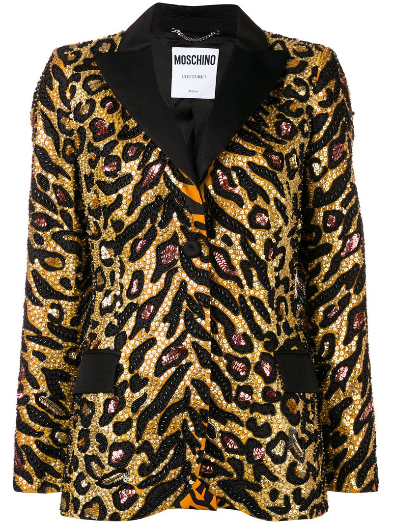 Tiger sequin-embellished blazer 1