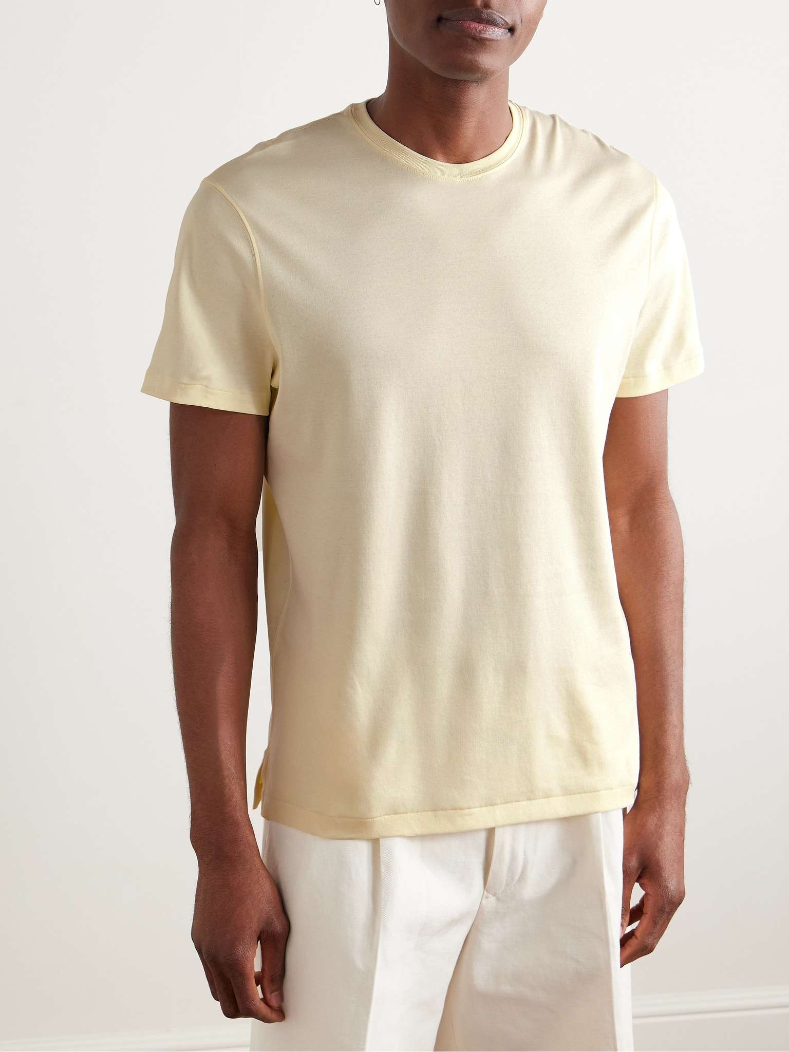 Slim-Fit Cotton-Interlock T-Shirt - 3