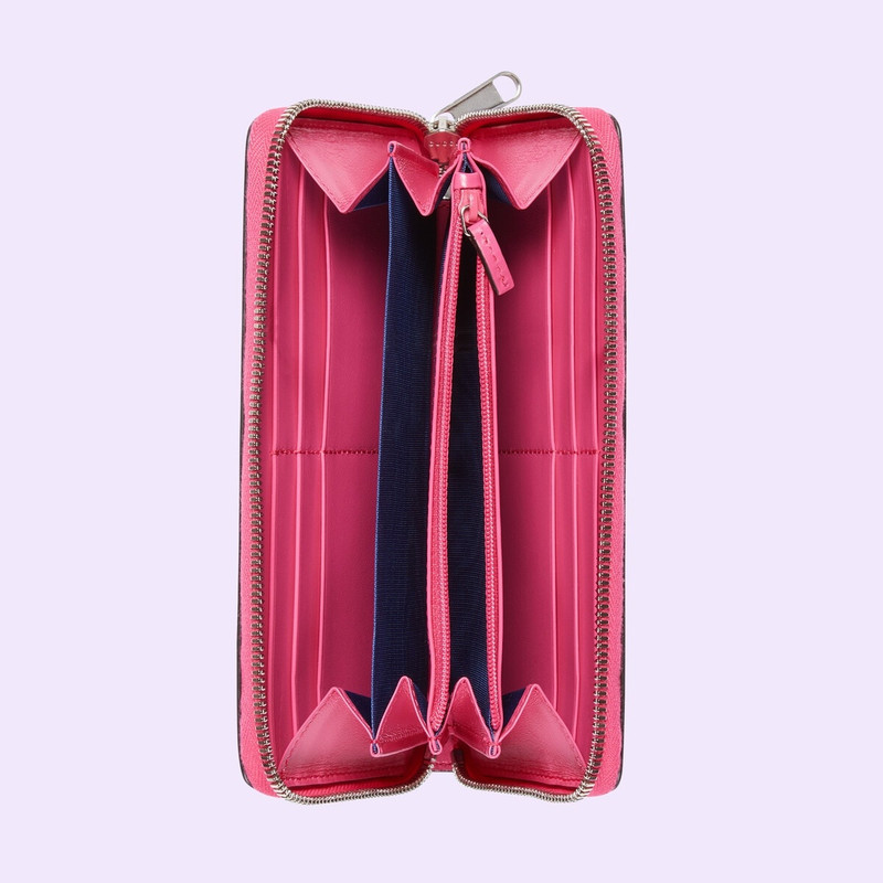 GUCCI GG embossed zip around wallet outlook