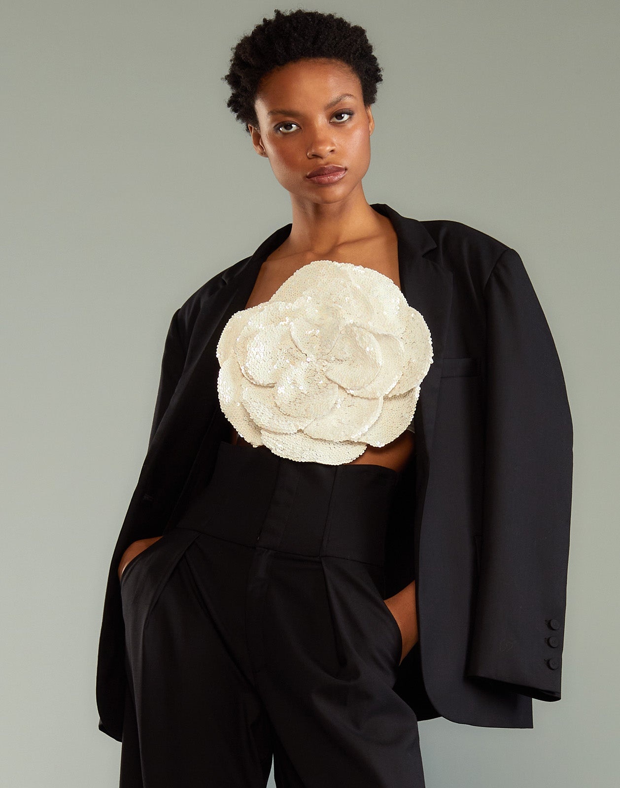 Wool Oversized Blazer - 5