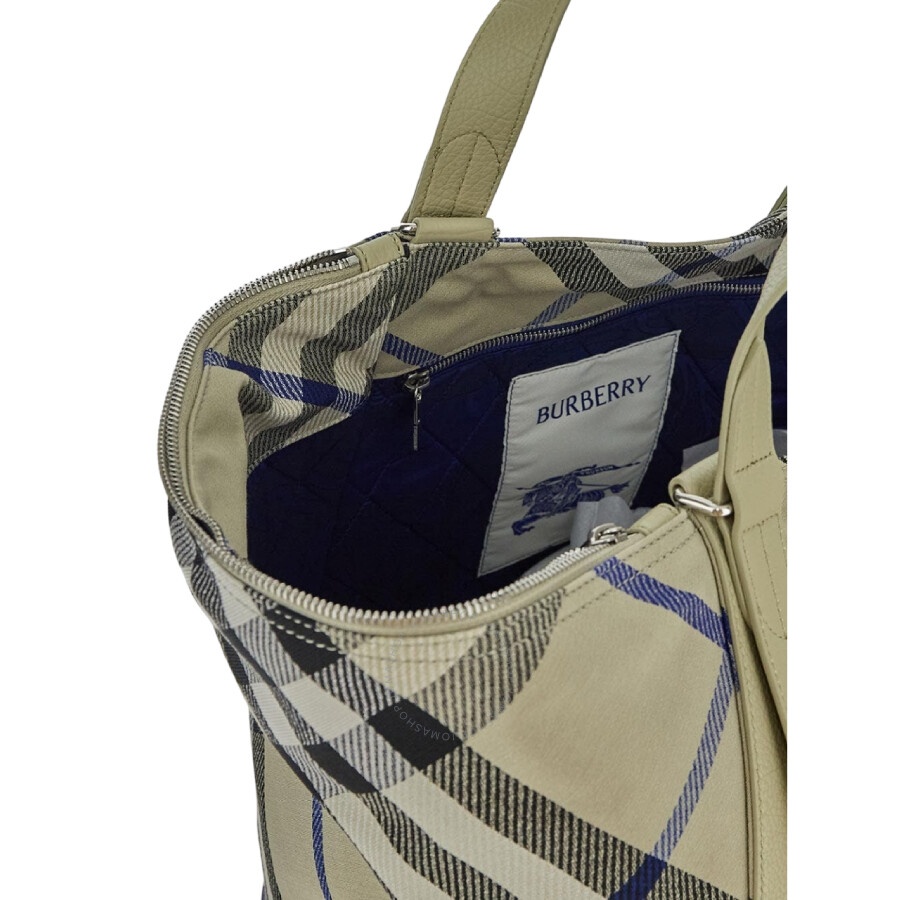 Burberry Checkered Pattern Tote Bag - 4