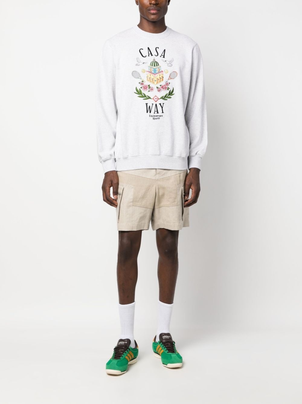 Casa Way-embroidered cotton sweatshirt - 2