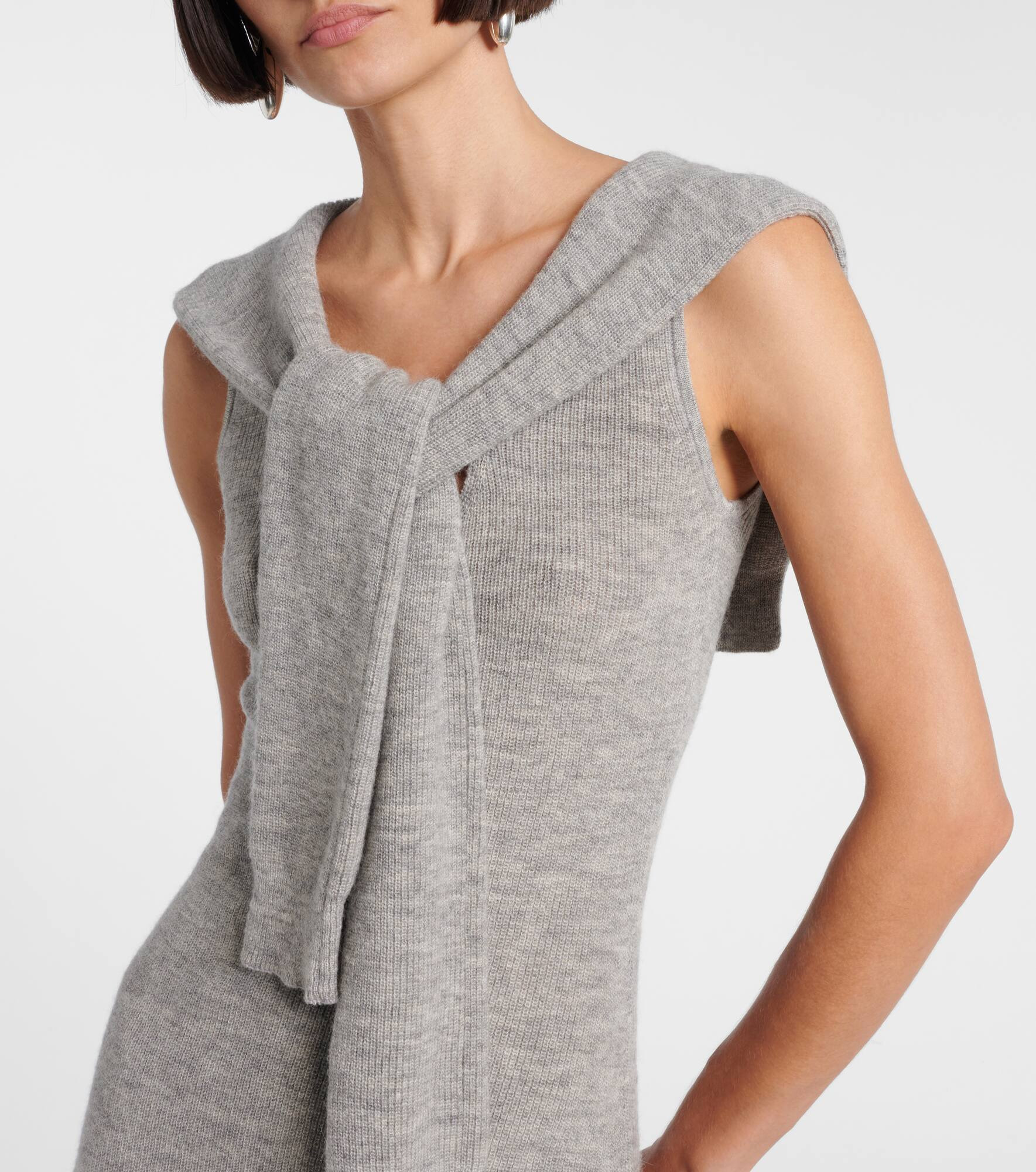 Vao wool-blend minidress - 4