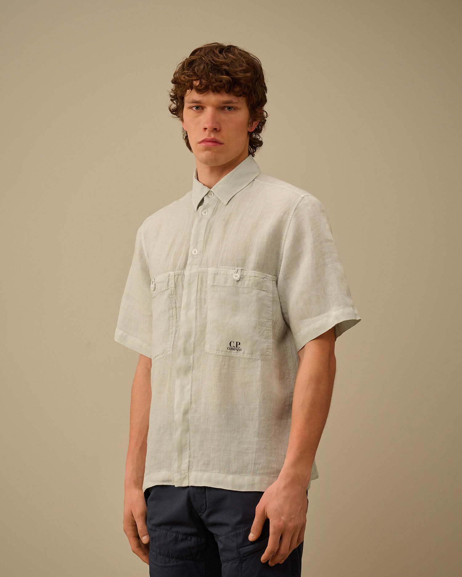 Linen Boxy Short Sleeve Shirt - 4