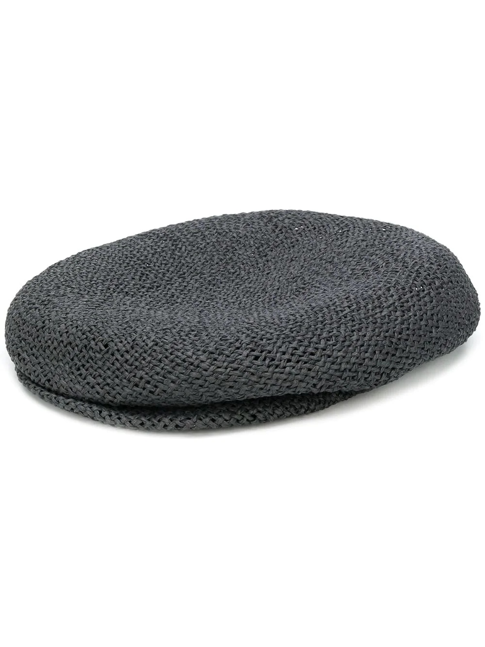 woven straw beret - 1