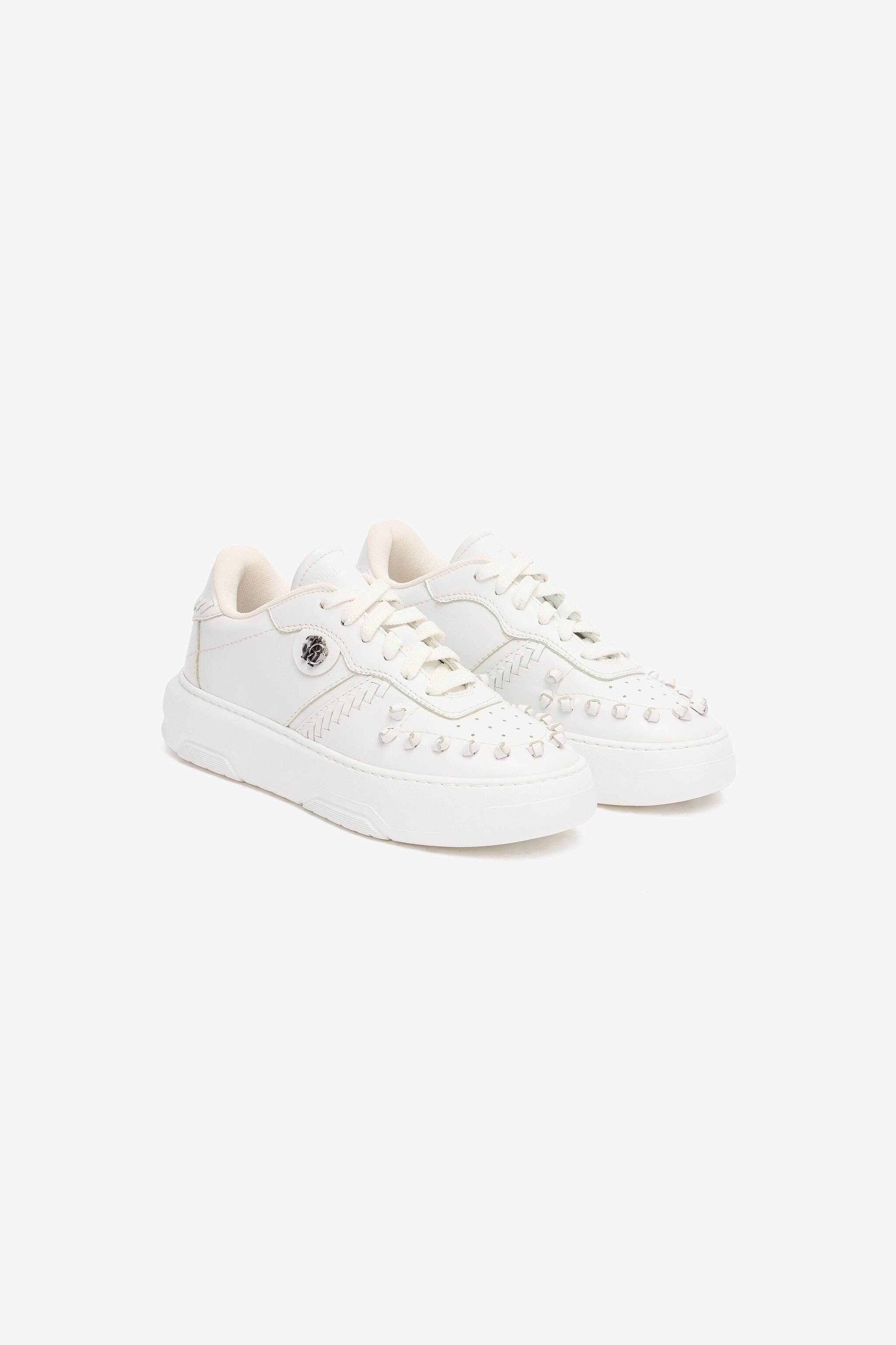 Sneakers With Embossed Inserts - 2