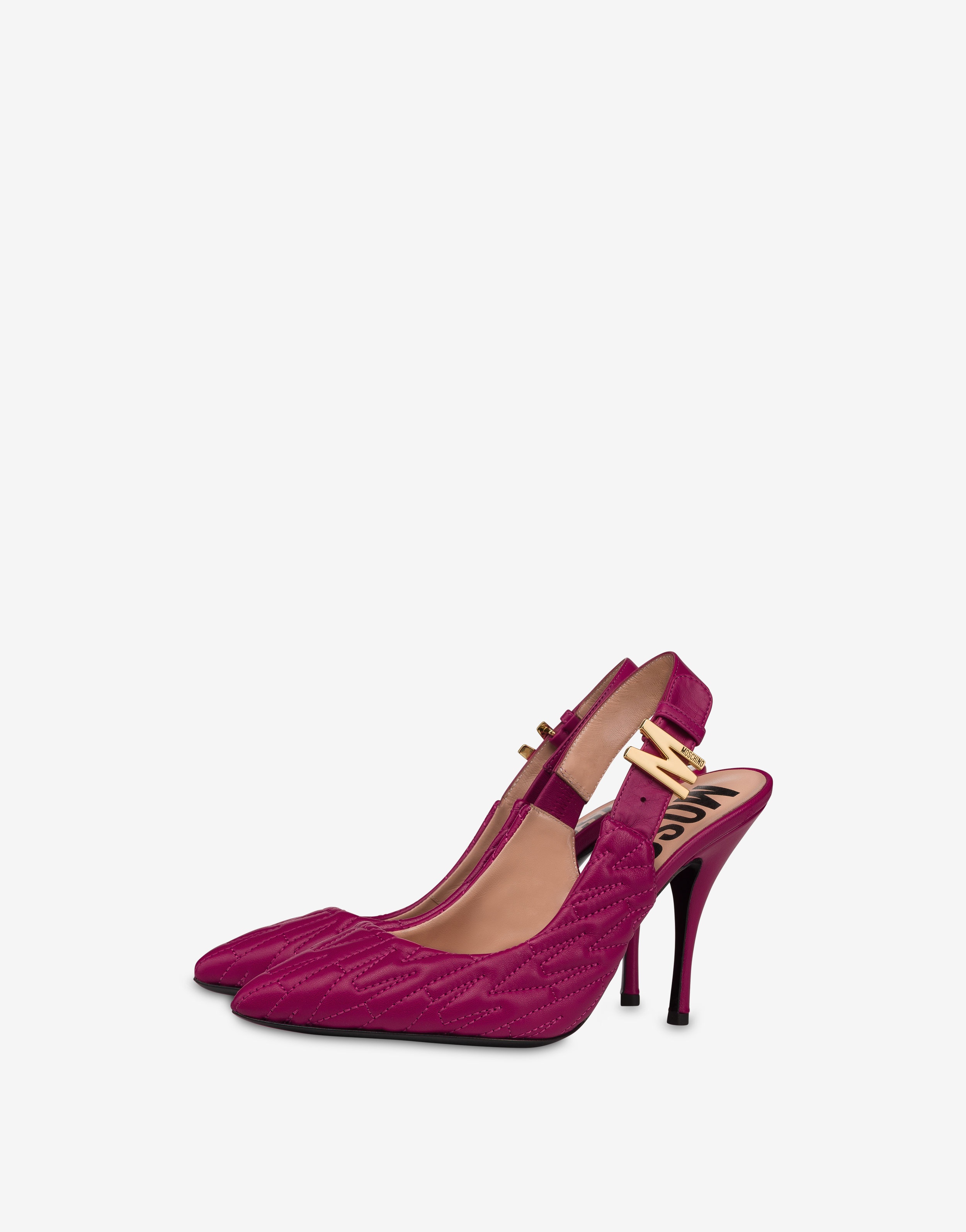 M DETAILS NAPPA LEATHER SLINGBACKS - 1