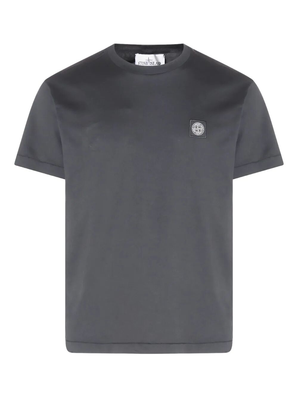 Slim Fit Cotton Jersey T-Shirt With Compass Patch - 1