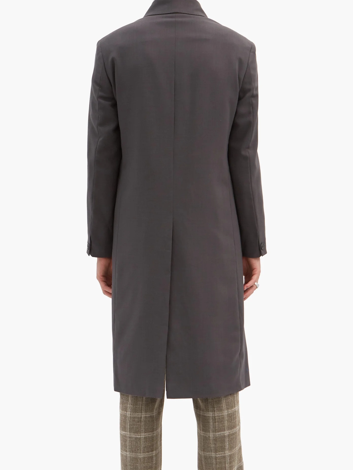 Dolphin single-breasted wool coat - 5