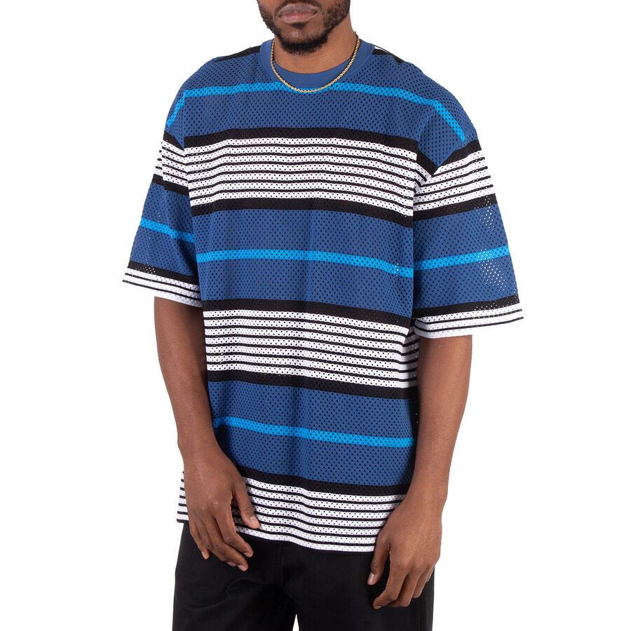 Burberry Openwork Striped Crewneck Oversized T-Shirt - 4
