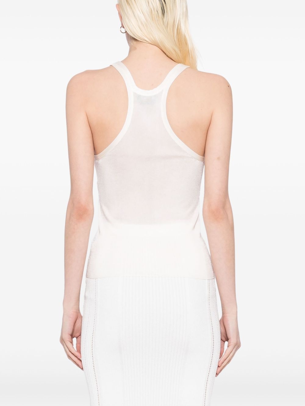 silk knitted tank top - 4