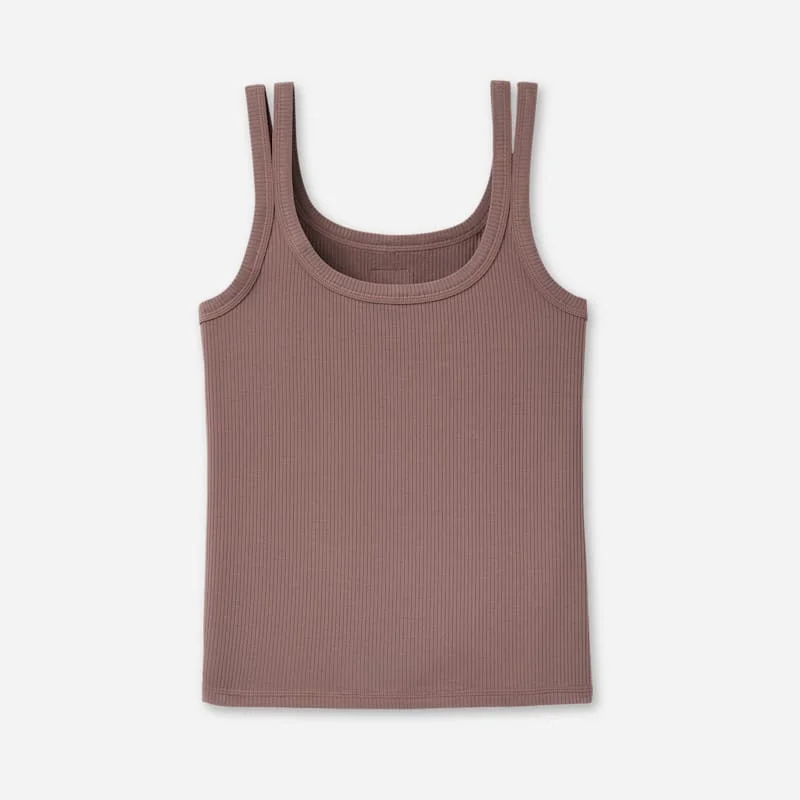 ® Women's Nael Tank Rib LENZINGu2122 ECOVEROu2122 Viscose Blend Tops in Allspice - 1