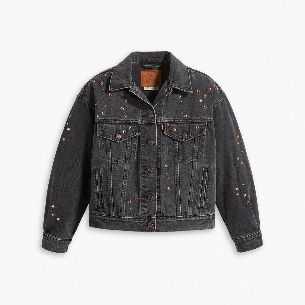 90S STUDDED TRUCKER JACKET - 1
