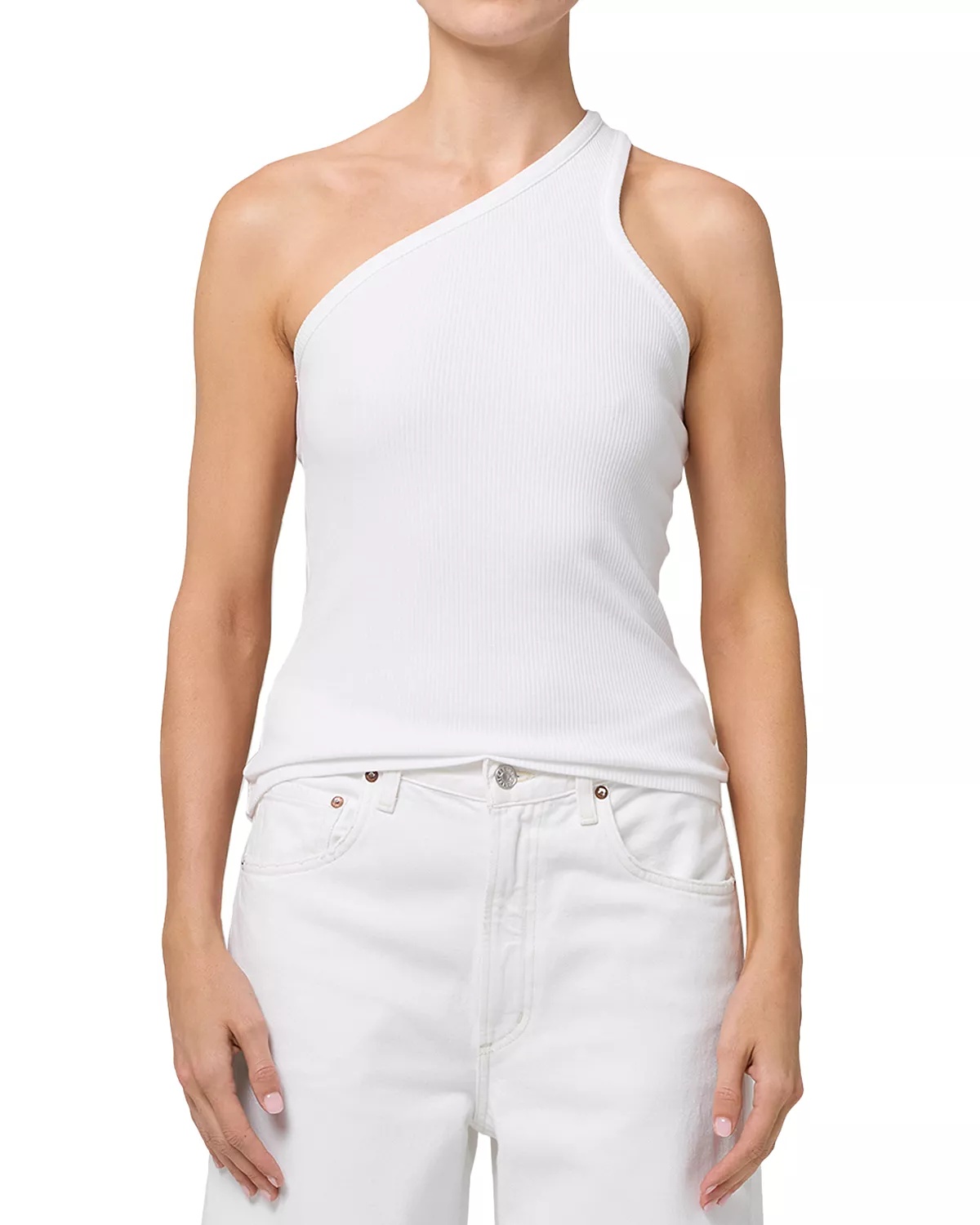 Verica One Shoulder Tank Top - 6