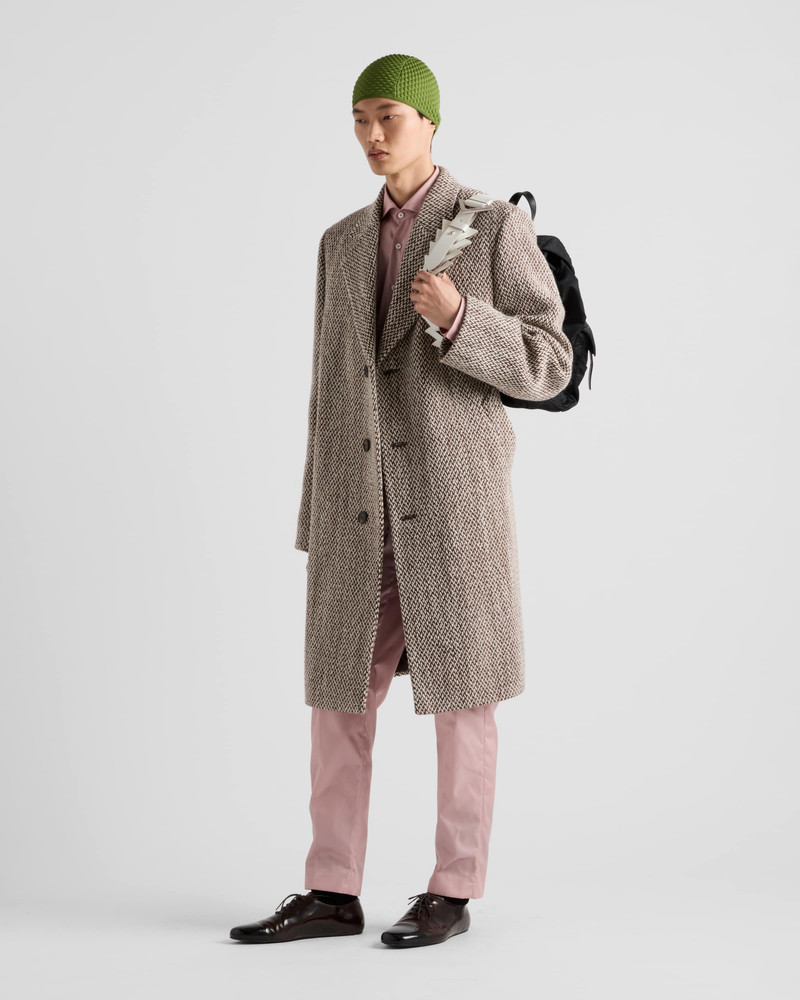 Prada Single-breasted wool blend coat outlook