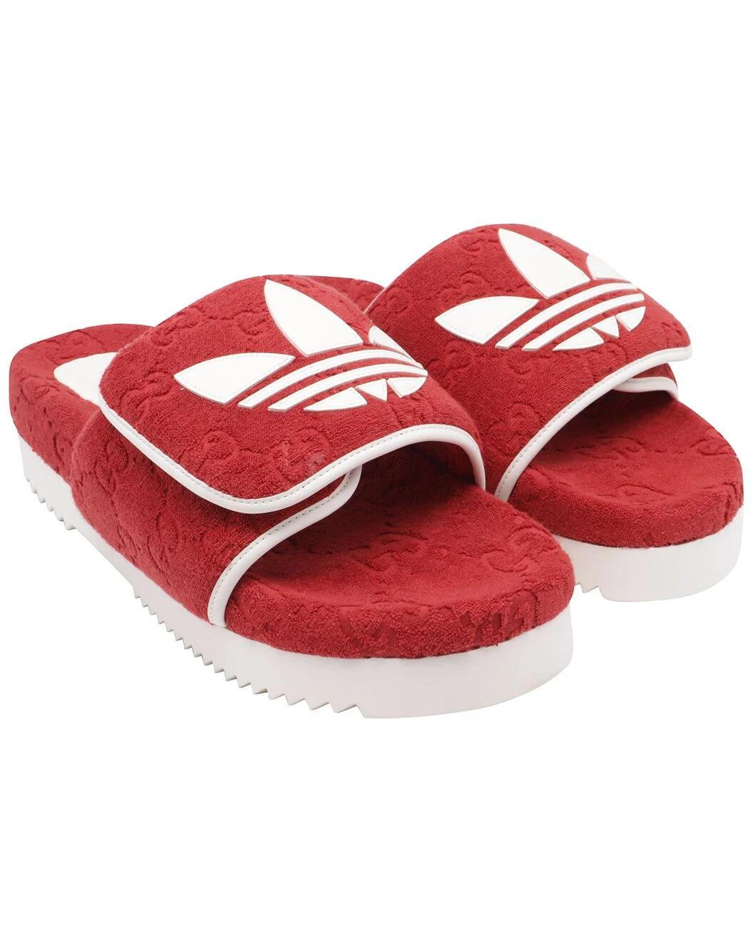 Gucci Men's Others x adidas Monogram Slide (Authentic Pre-Loved) - 1