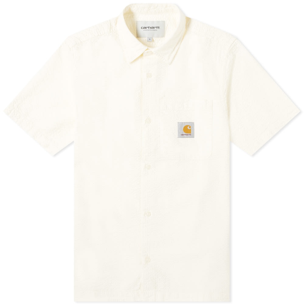 Carhartt WIP Short Sleeve Southfield Seersucker Shirt - 1