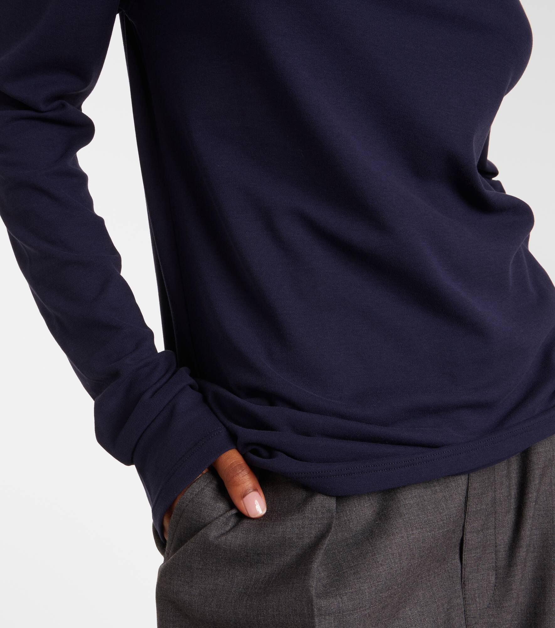 Tie-detail cotton top - 5