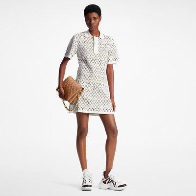 Louis Vuitton Python-Effect Monogram Jacquard Polo Dress outlook