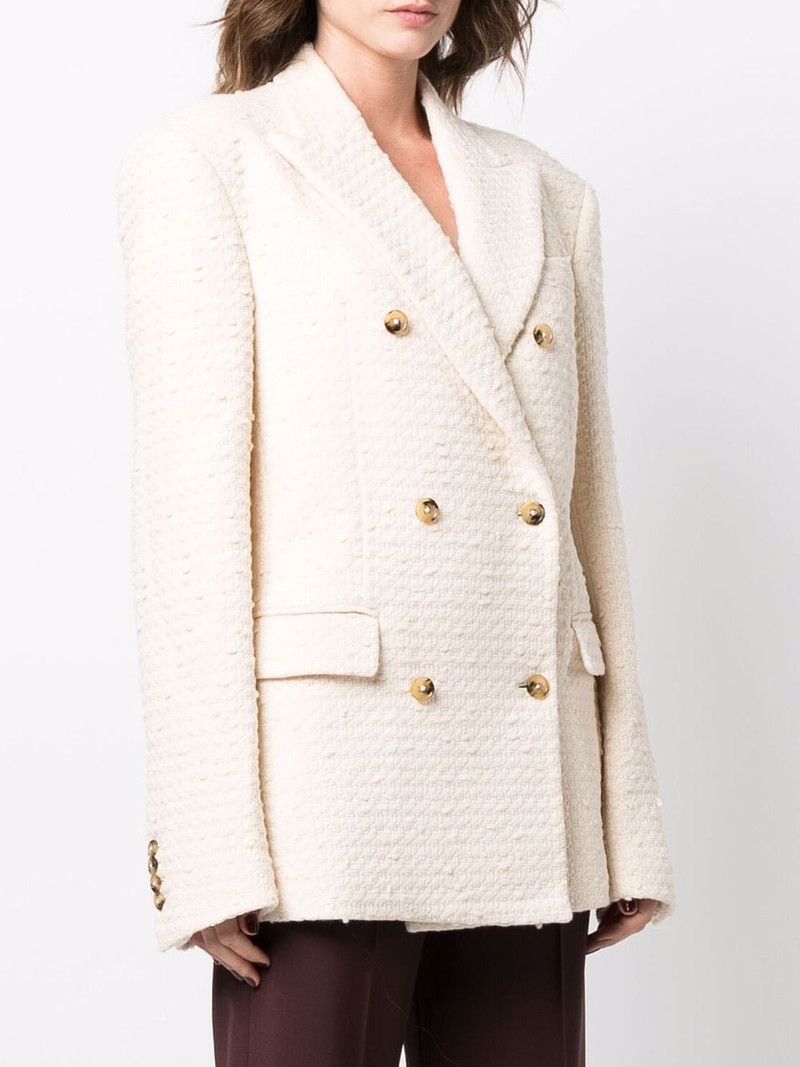 knitted double-breasted blazer 3