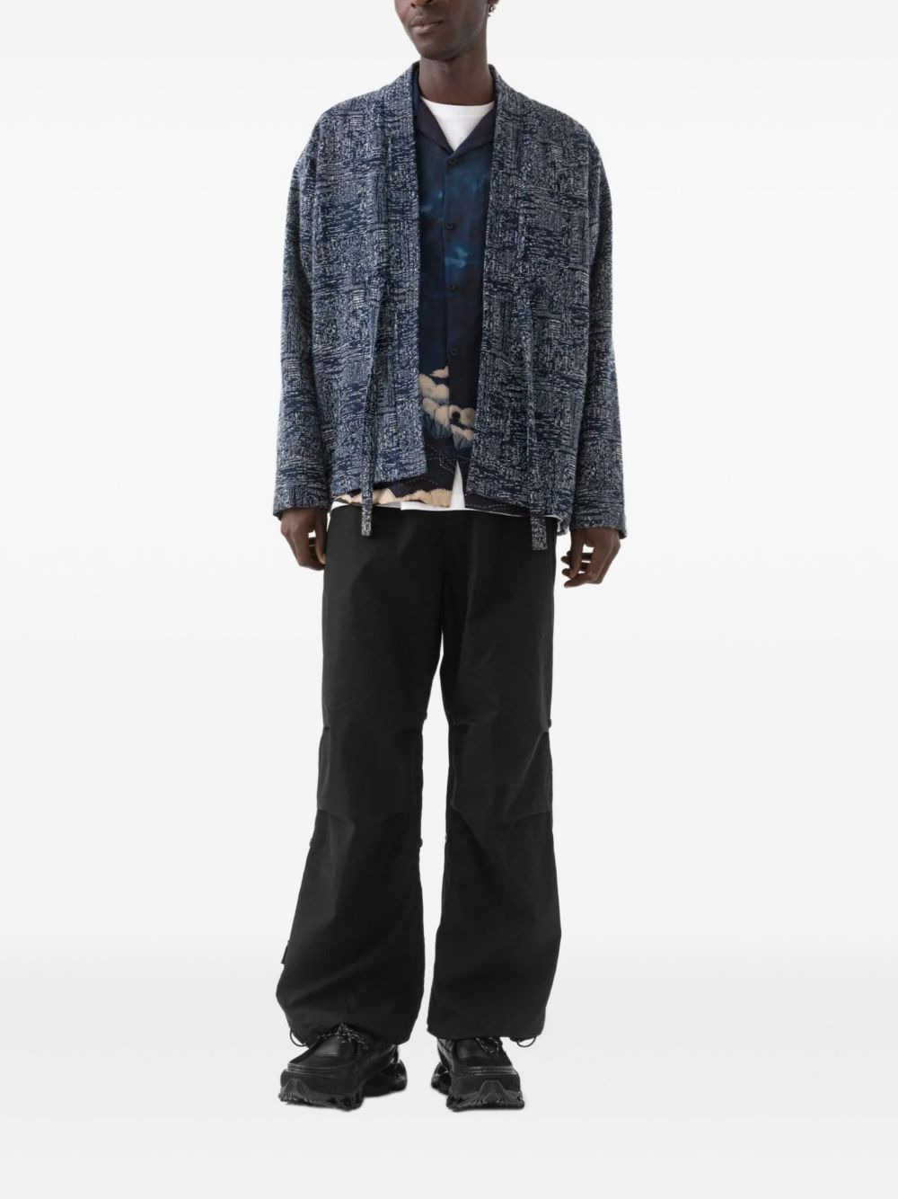 6242 SASHIKO OPEN-FRONT STRAP SHIRT - 5