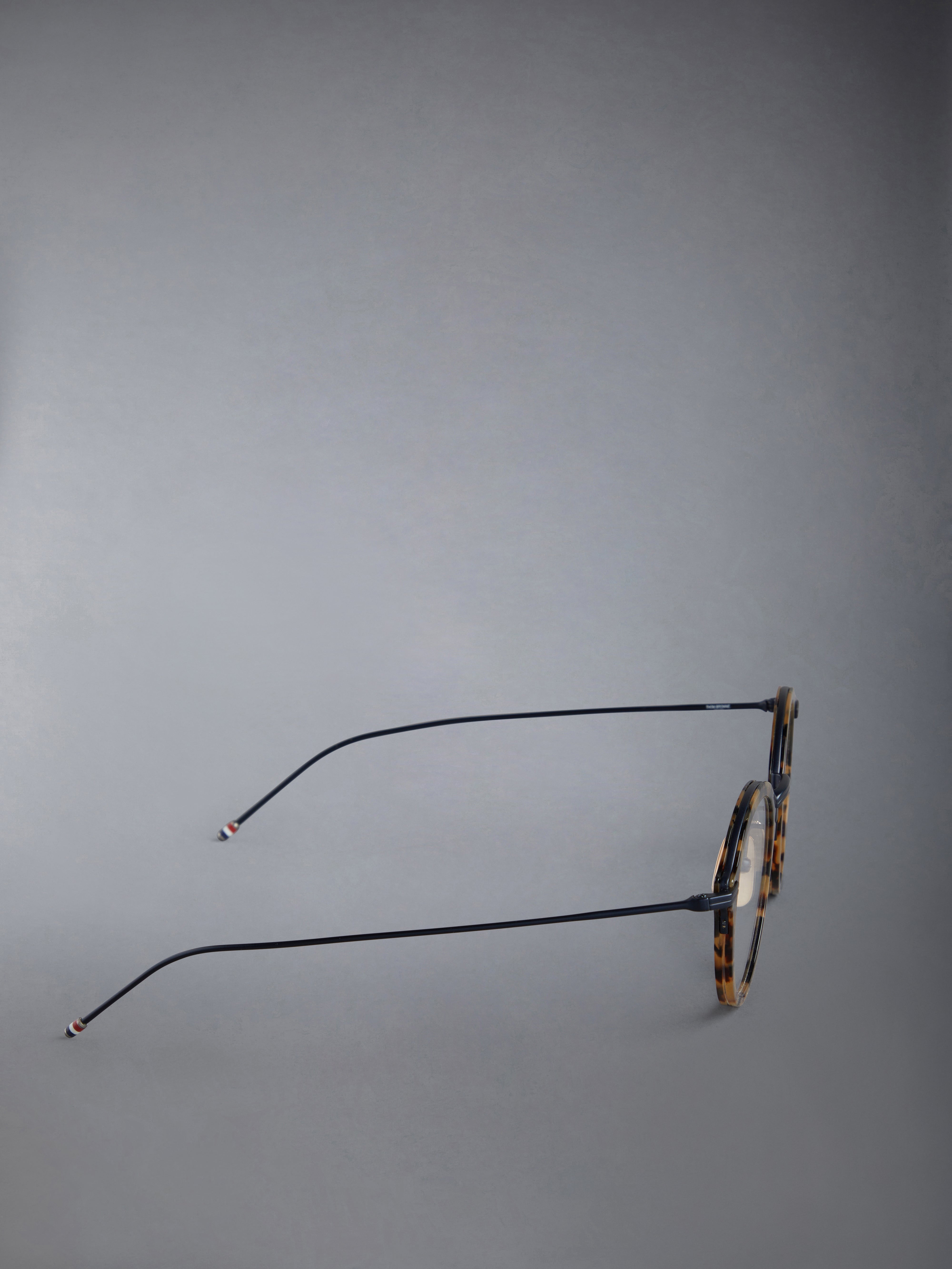 ACETATE AND TITANIUM ROUND EYEGLASSES - 4