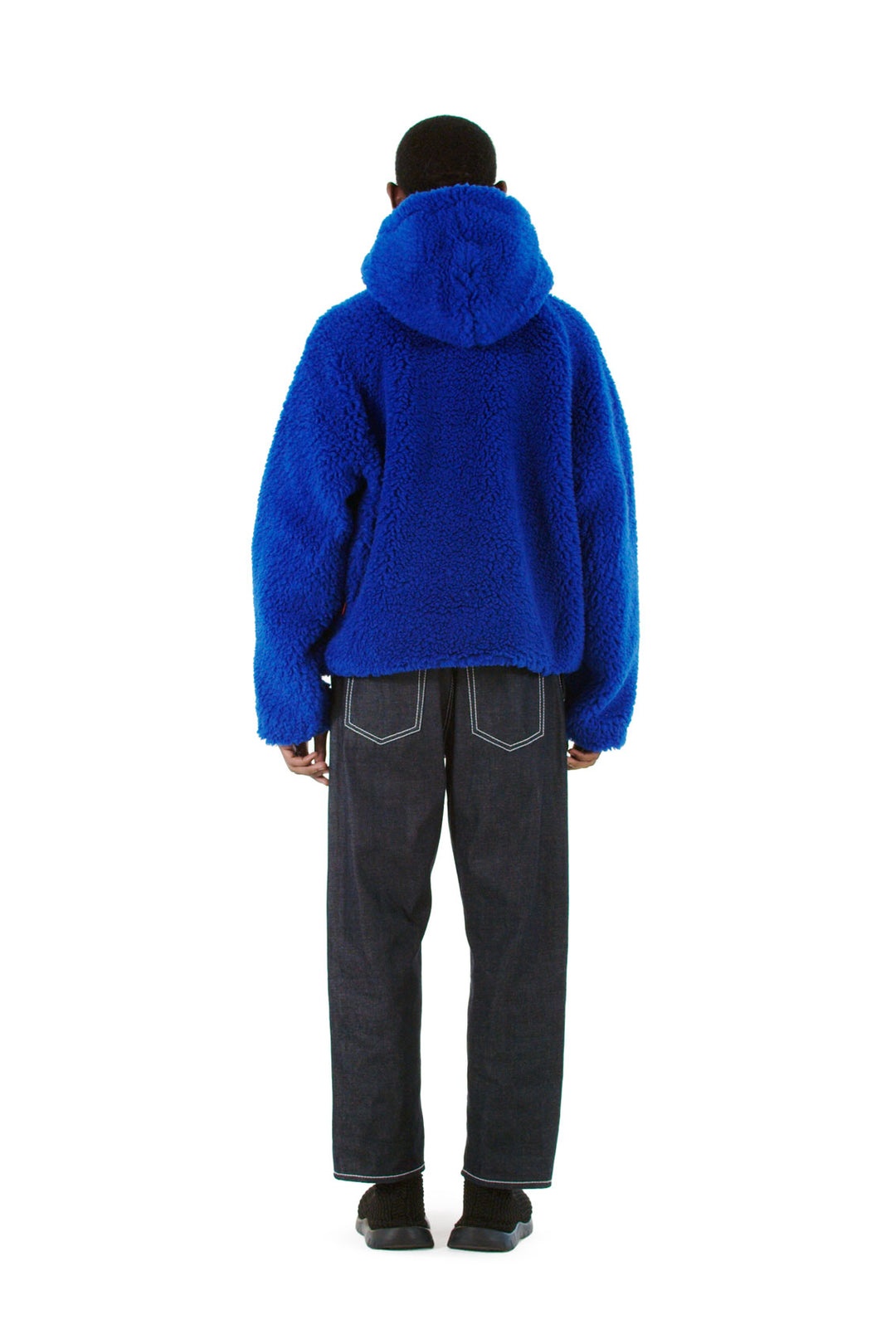 HOODIE / teddy / royal blue - 2