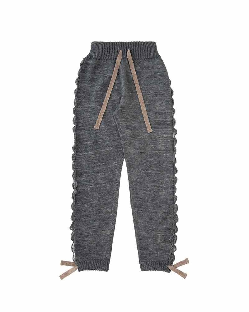 JAMA KNIT PANTS W GREY - 1