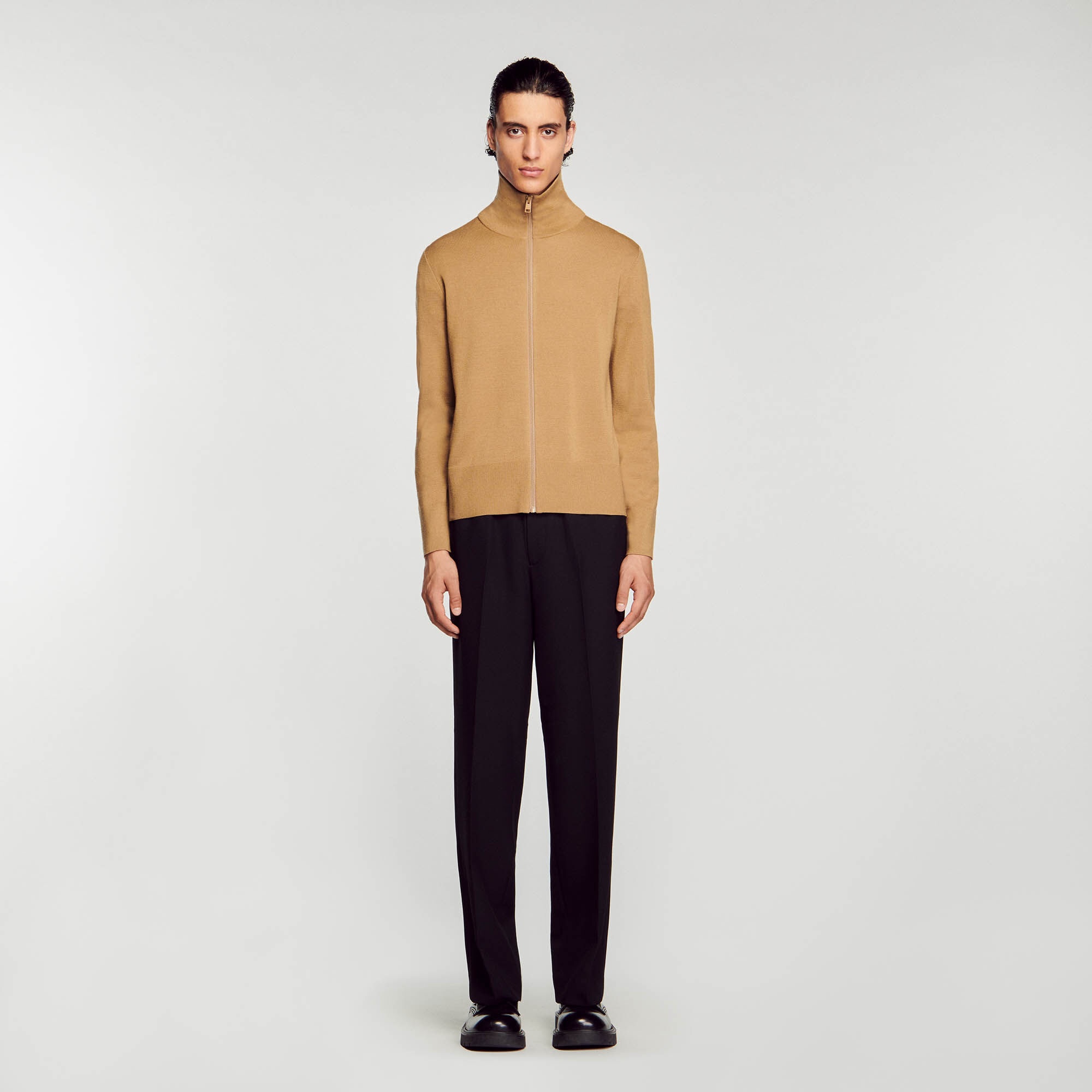 ZIP-UP WOOL CARDIGAN - 3