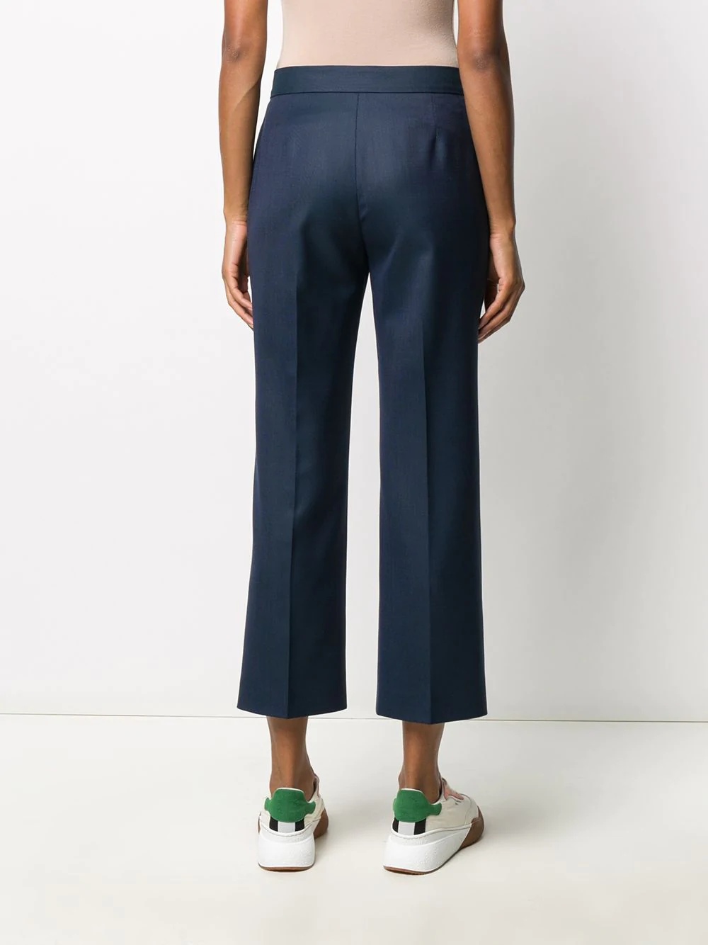 zipped pockets cropped trousers - 4