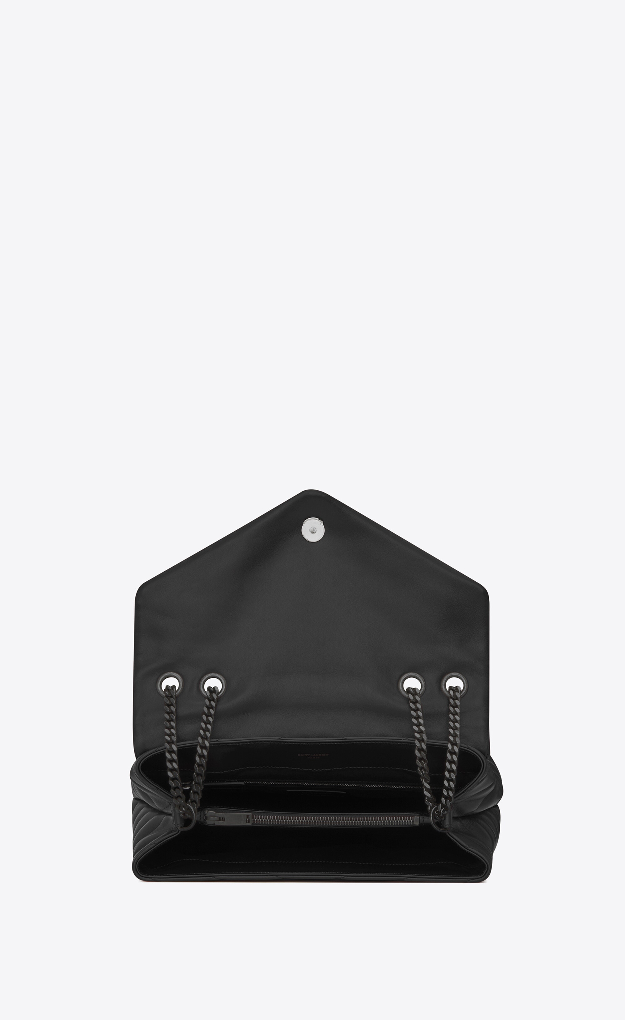 loulou medium chain bag in matelassé "y" leather - 6