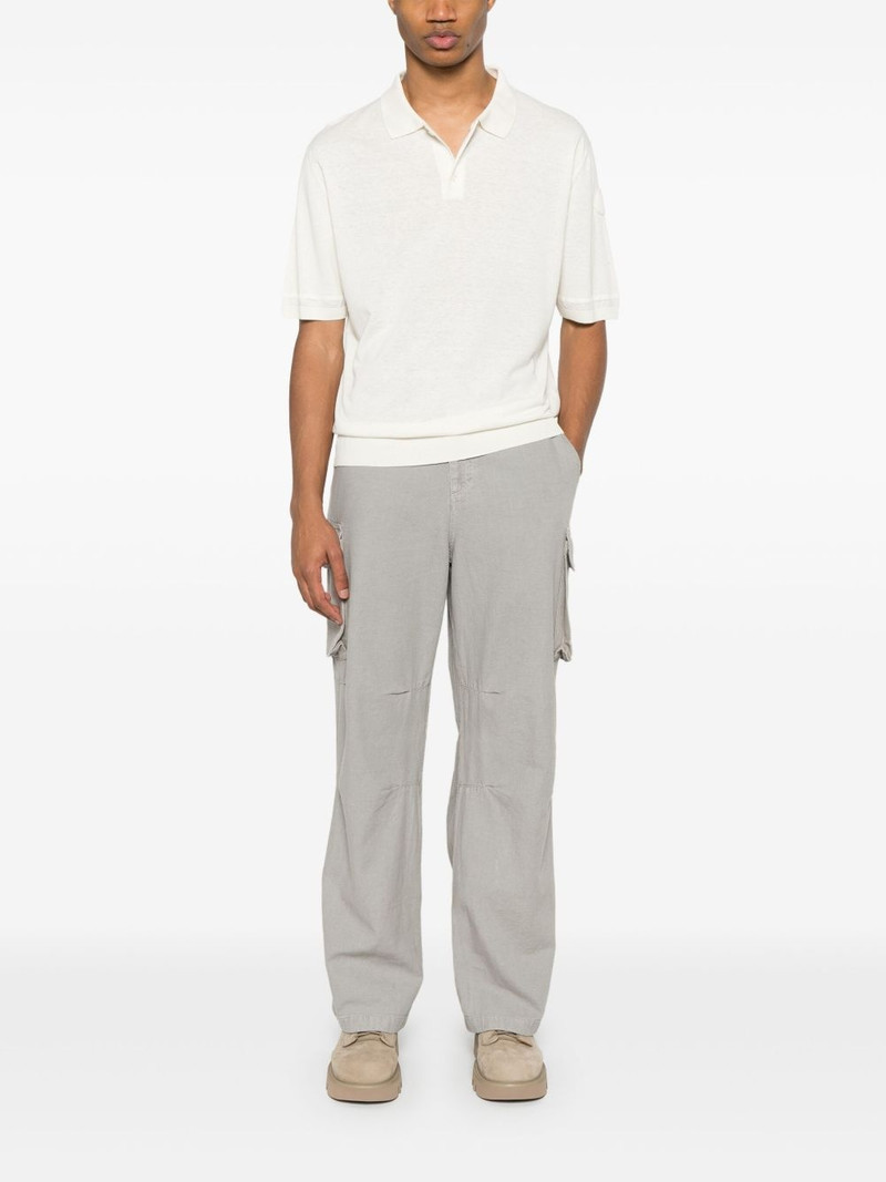 Moncler fine-knit polo shirt outlook