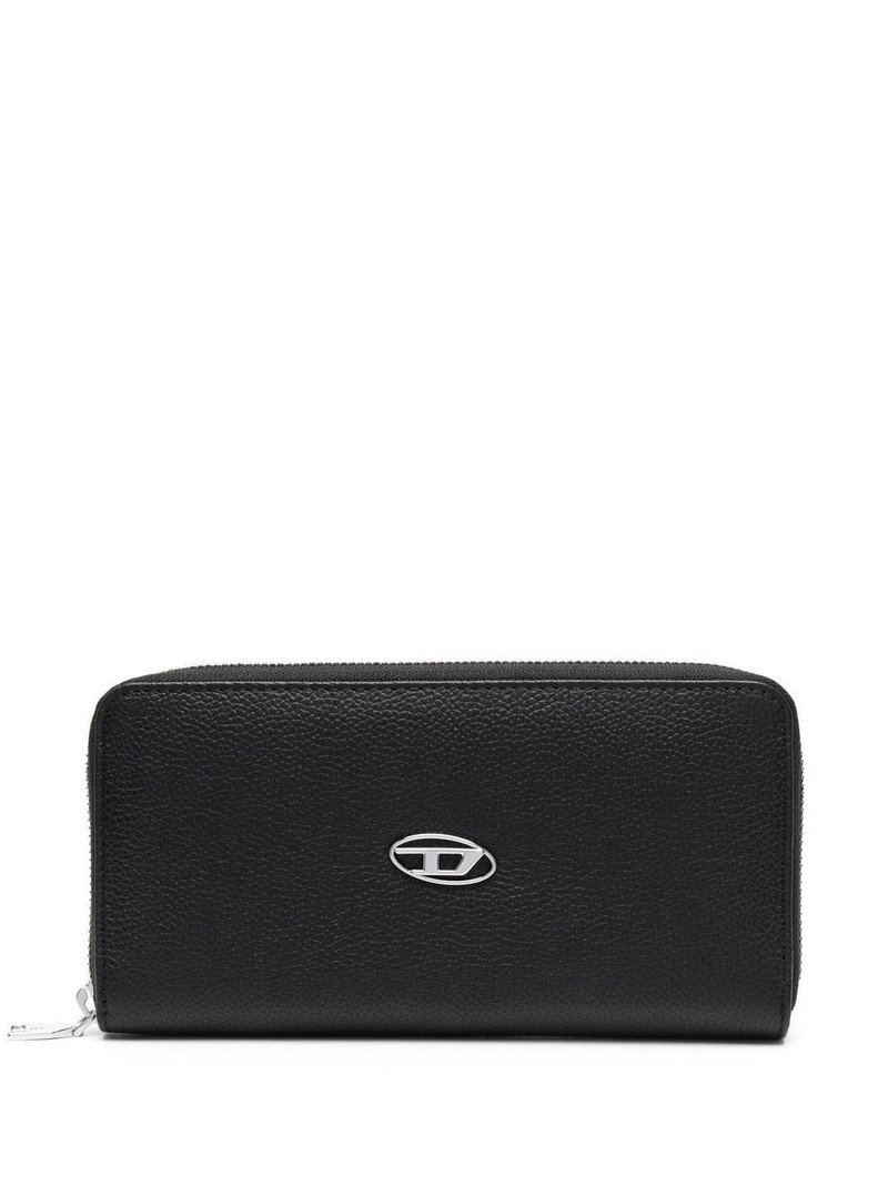 logo-plaque leather wallet 1