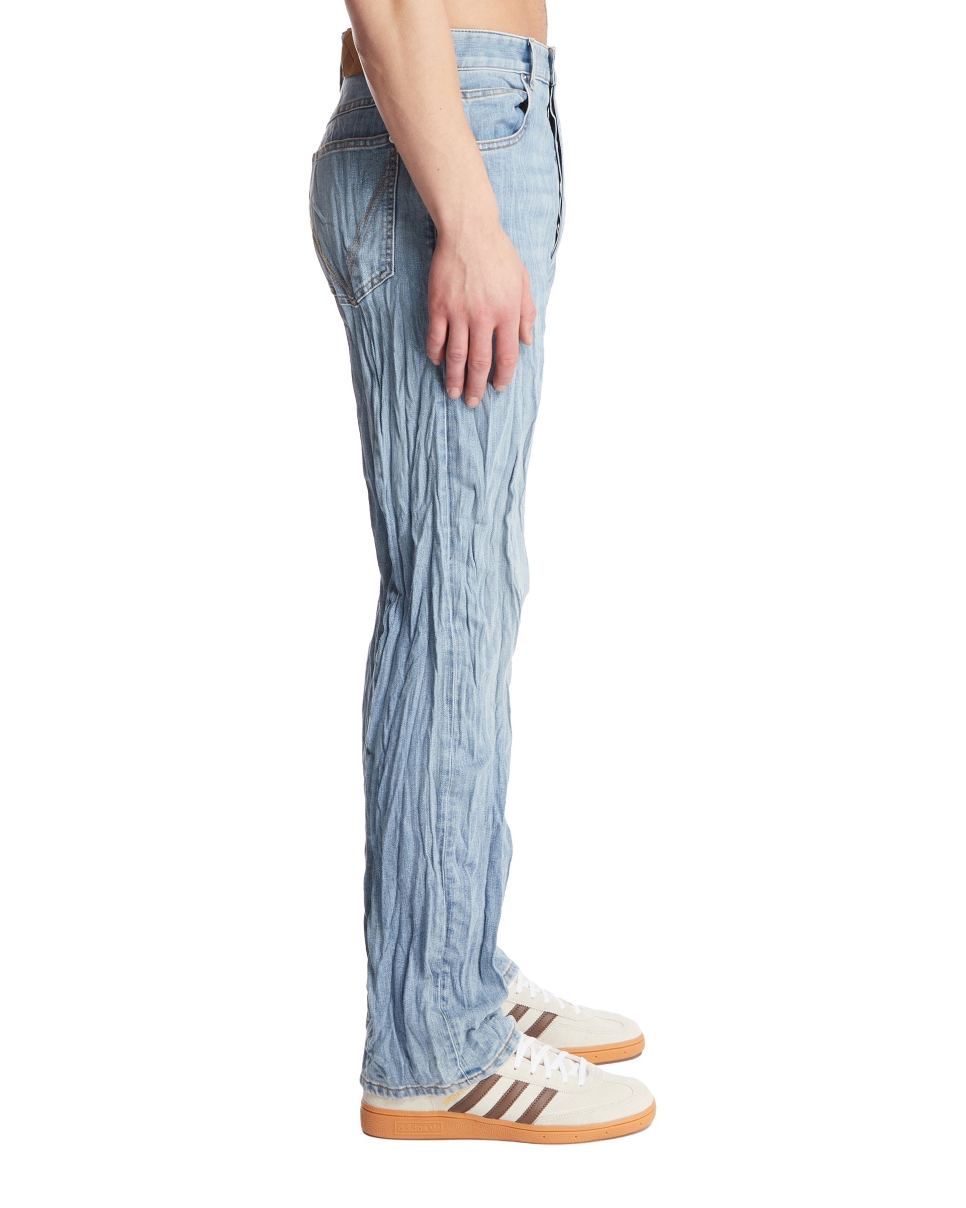Light Blue Froisse Jeans - 5