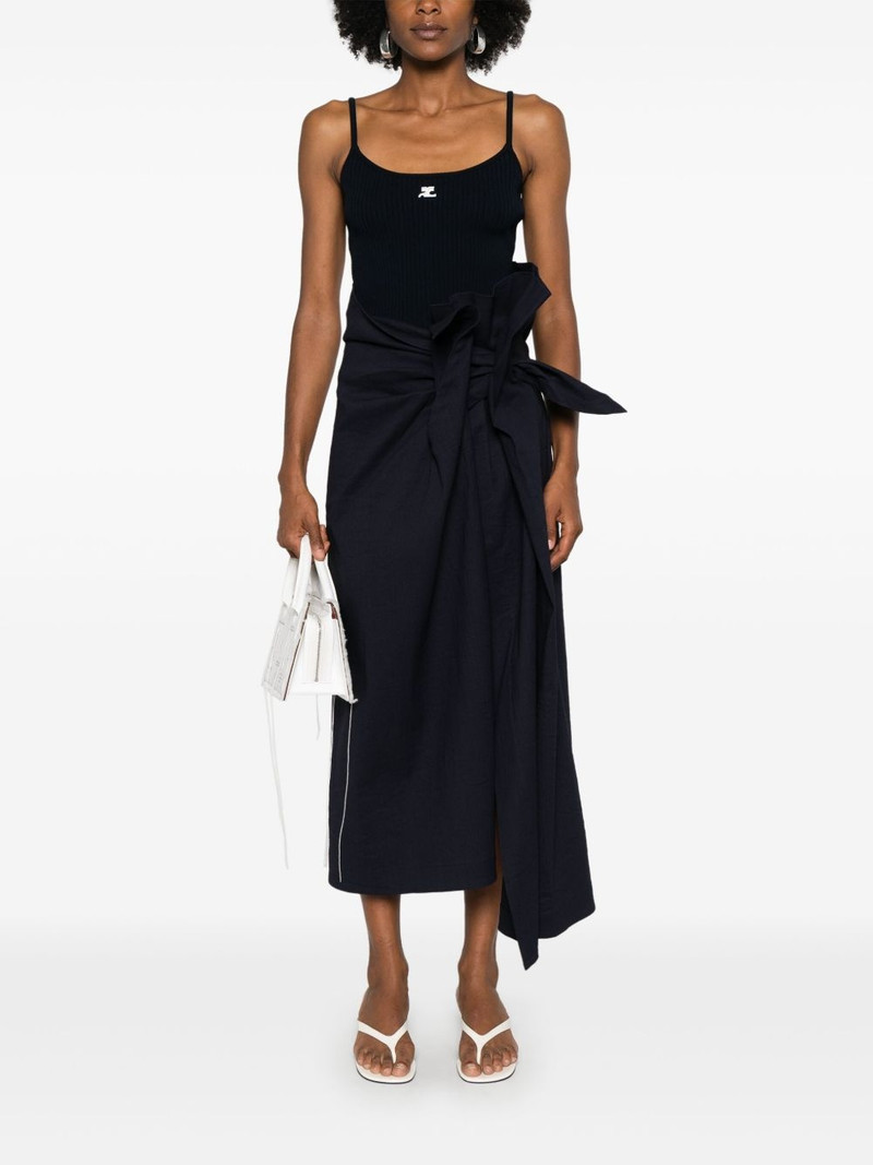 courrèges Reedition ribbed tank top outlook