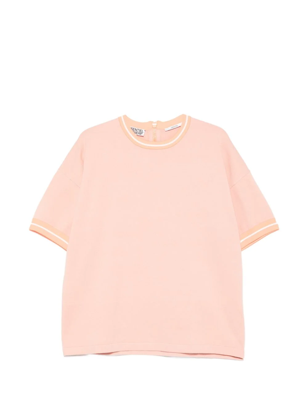 orange-trim T-shirt - 1