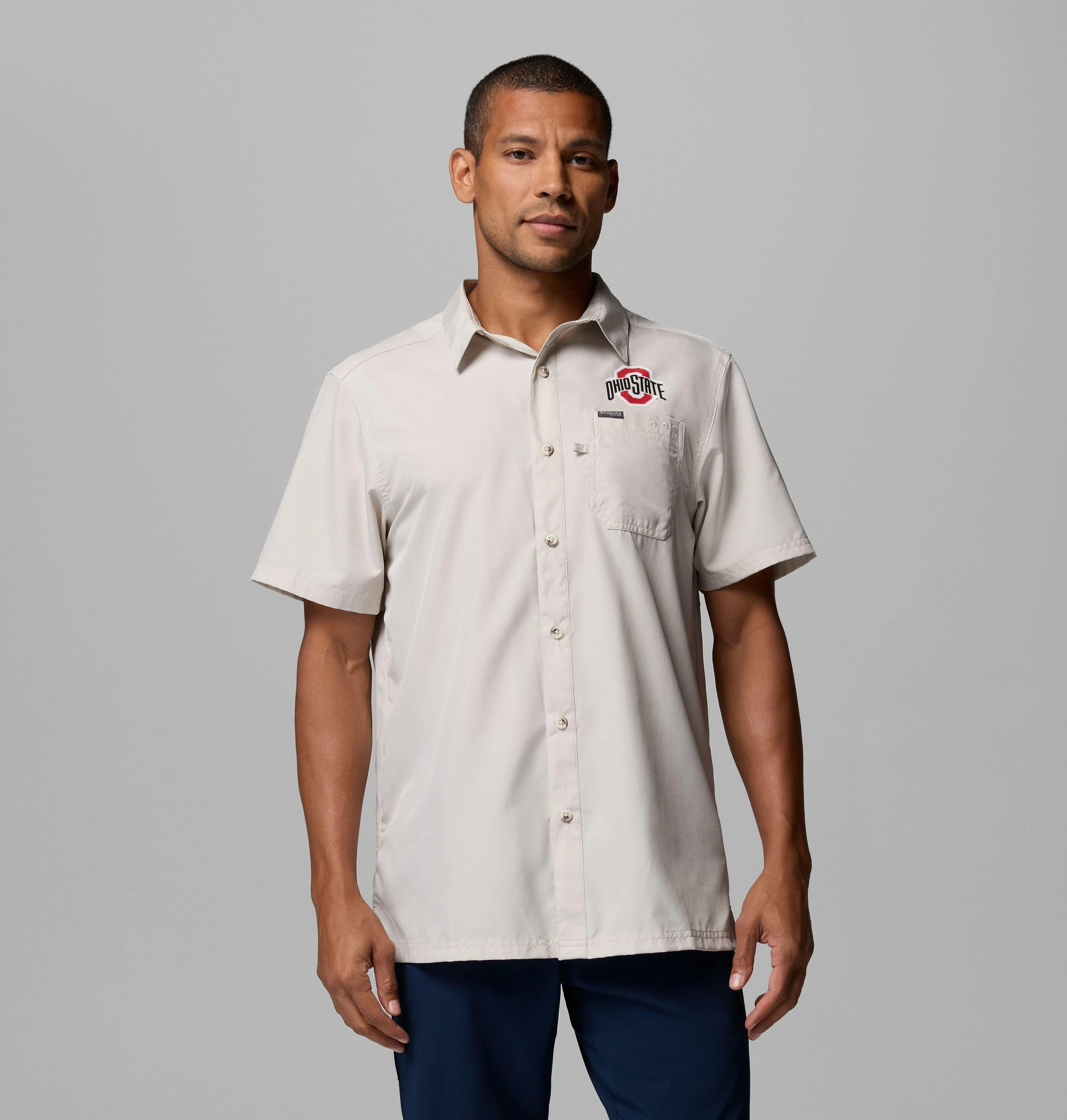 Men's Collegiate PFG Slack Tide Camp Shirt - Ohio State - 1
