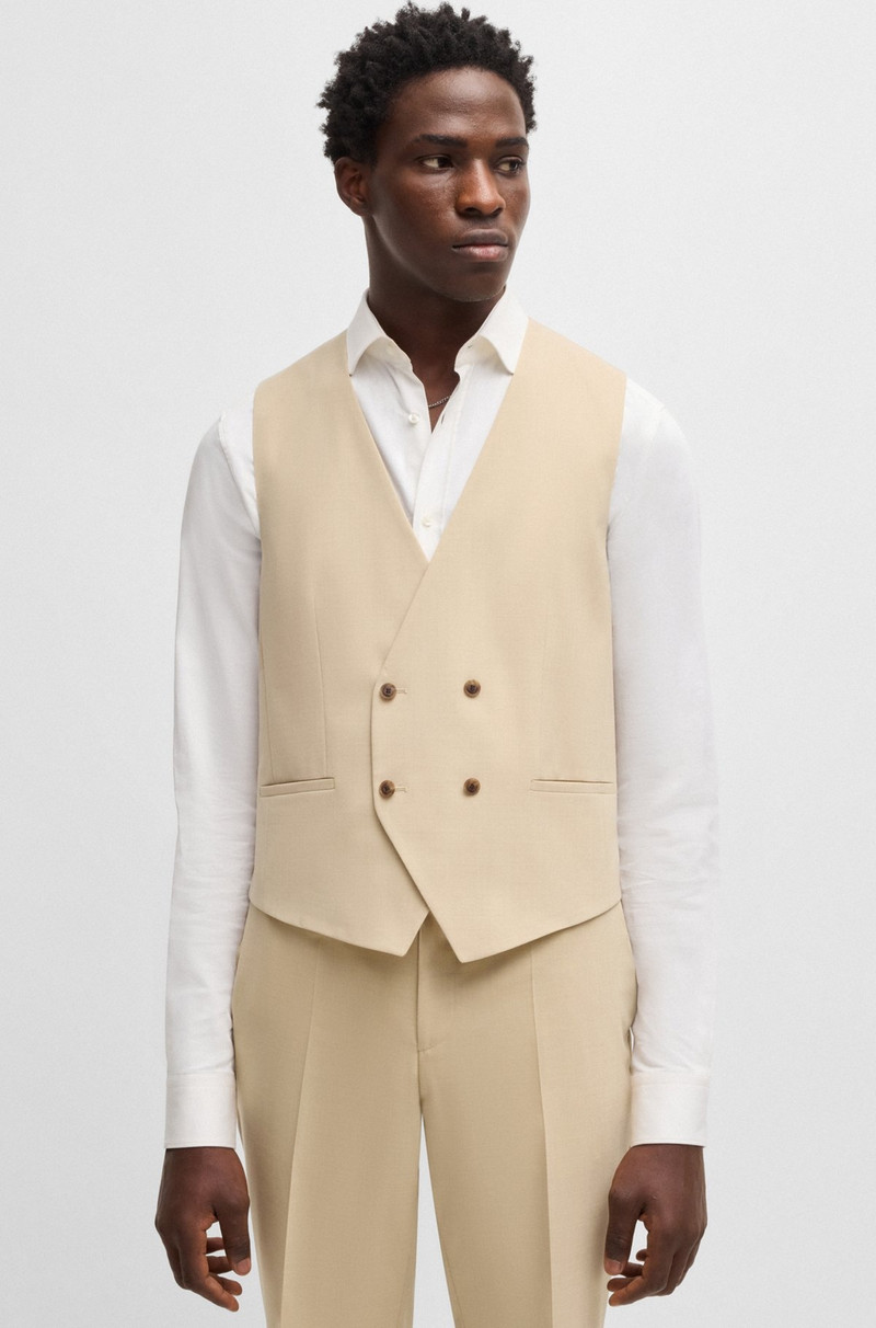 THREE-PIECE SLIM-FIT SUIT IN MOHAIR-LOOK DOBBY 5