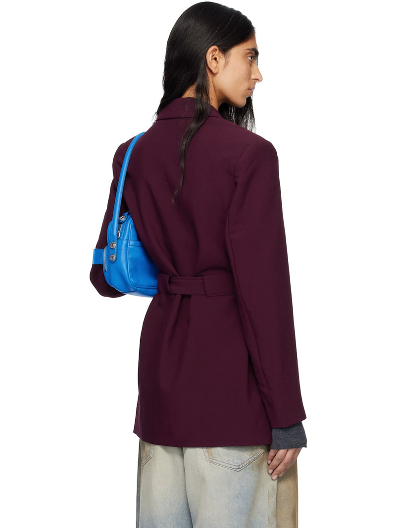 Burgundy Future Twill Suiting Blazer 3