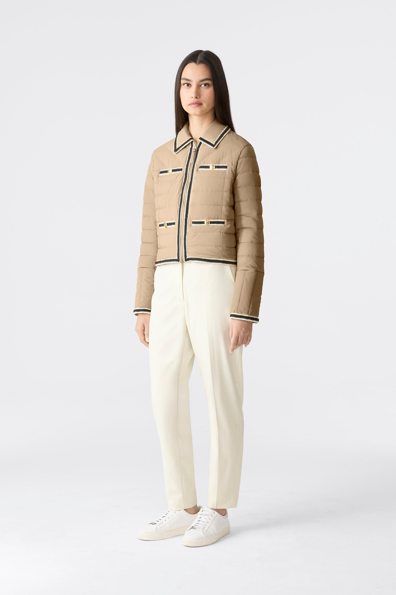 MACKAGE PETUNIA Crocheted Trim Down Jacket outlook