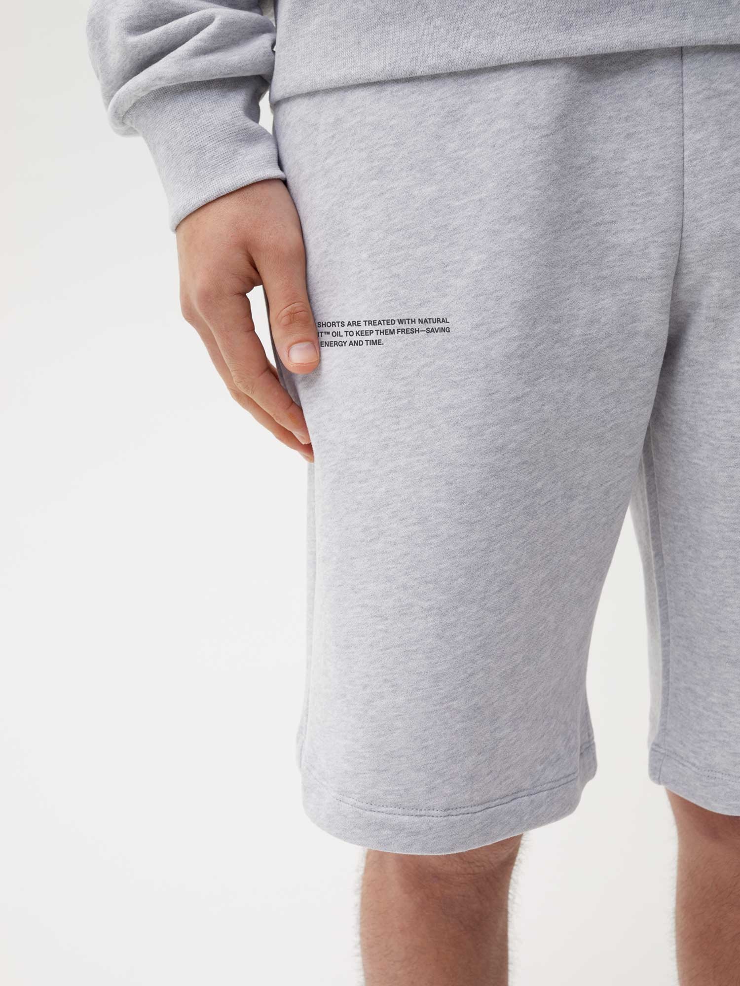 Mens 365 Midweight Long Shorts - Grey Marl - 4