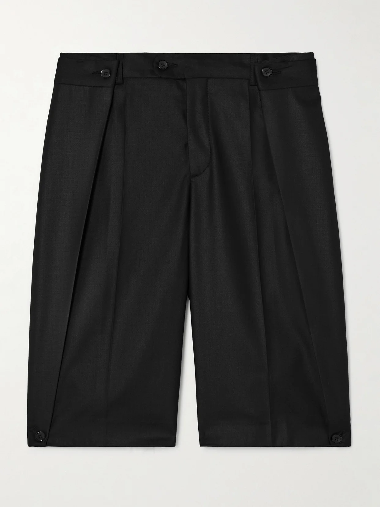 Bibi Layered Wool-blend Shorts - 1