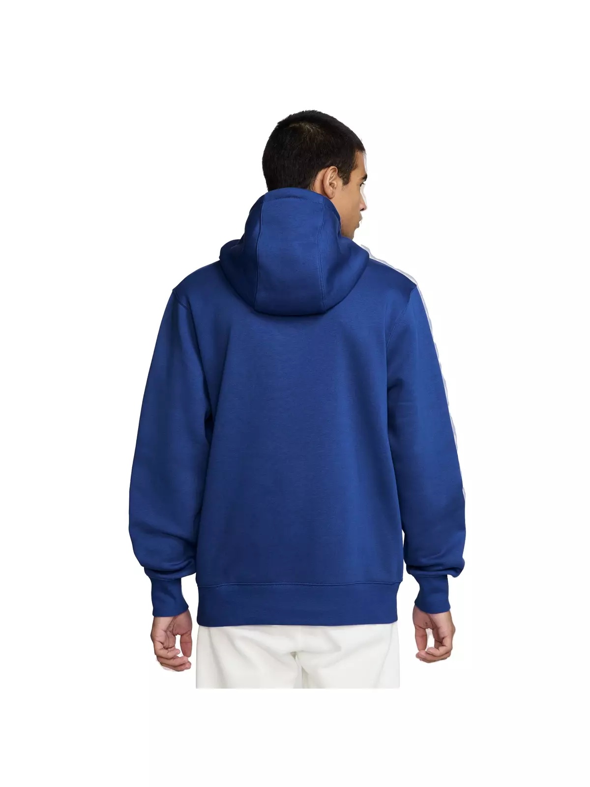 Men's Club Pull-Over Fleece Hoodie-Blue - 2