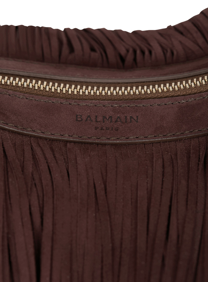 Ébène Hobo Large fringed suede bag 7