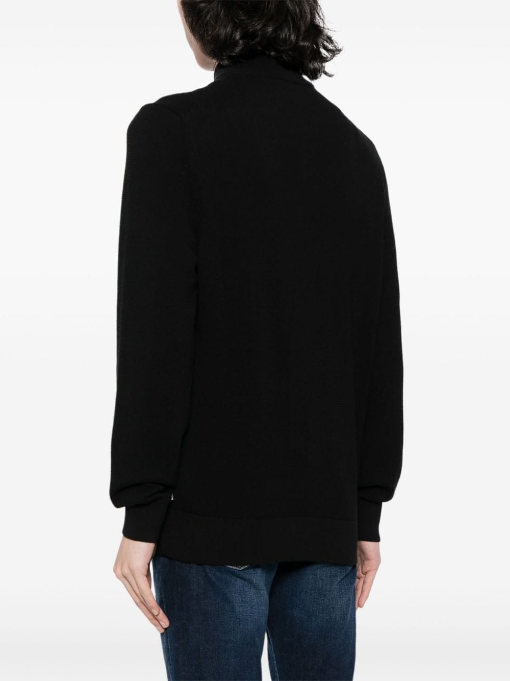 zip-up cotton jumper - 4