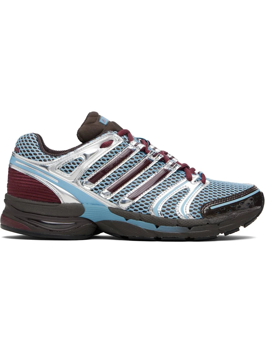 Blue & Burgundy Adistar Control 5 Sneakers - 1
