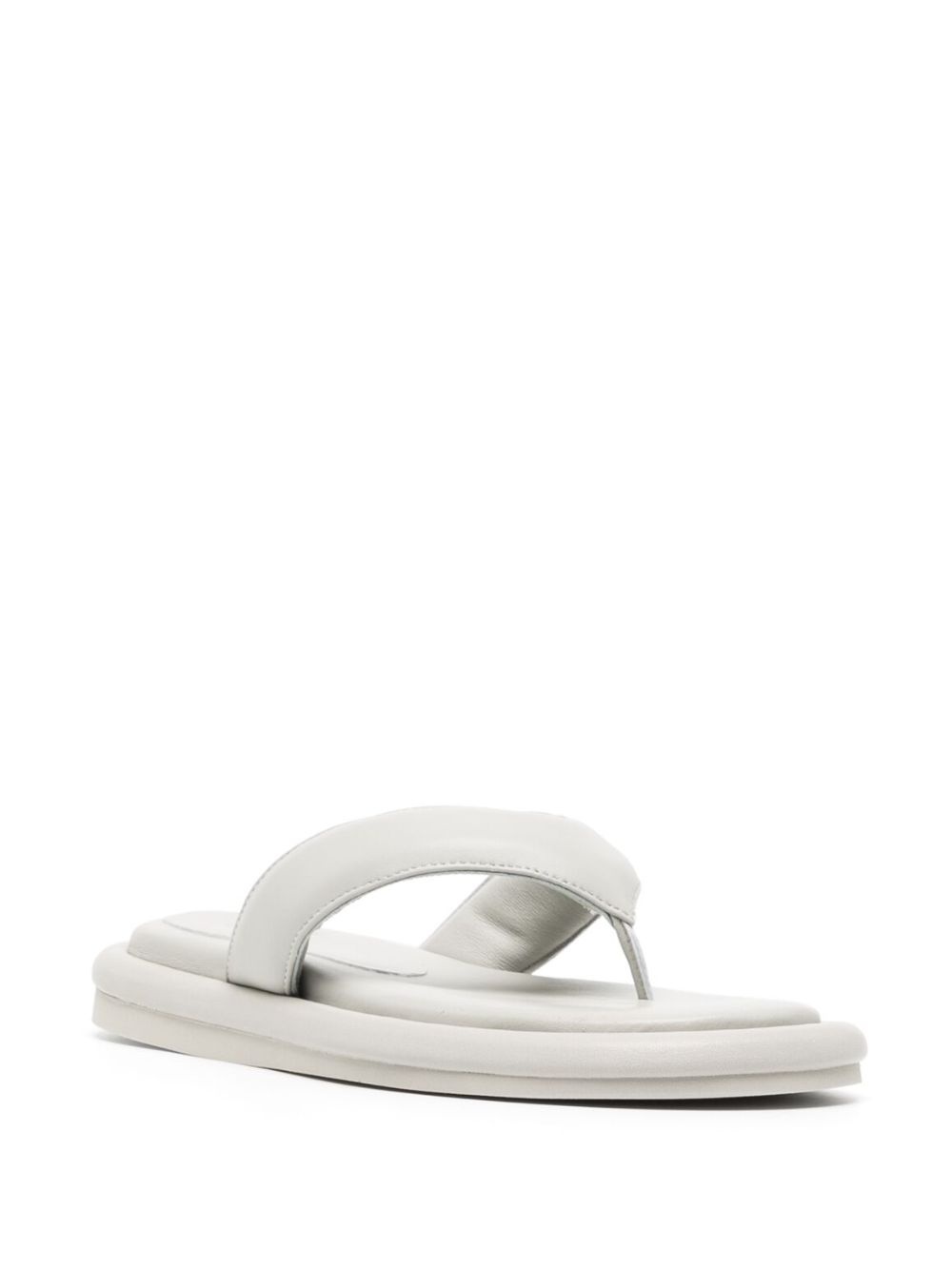 padded leather flip-flops - 2